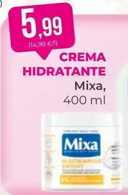 SPAR Gran Canaria MIXA Crema hidratante oferta