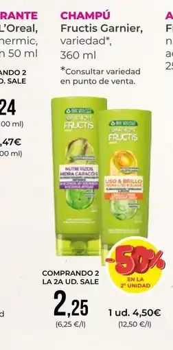 SPAR Gran Canaria FRUCTIS GARNIER Champú oferta