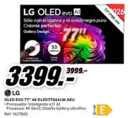 MediaMarkt LG Oled evo 77" 4k oled77g64lw.a.eu oferta