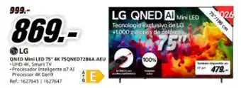 LG Qned mini led 75" 4k 75qned7286a aeu