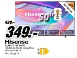 MediaMarkt HISENSE Qled 50" 4k 50175 oferta