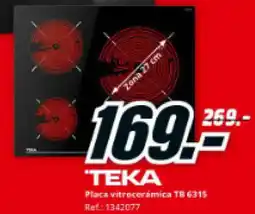 MediaMarkt TEKA Placa vitrocerámica TB 6315 oferta