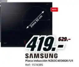 MediaMarkt SAMSUNG Placa inducción NZ63C4036GK/U1 oferta