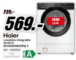 MediaMarkt HAIER Lavadora integrable Series 6 oferta