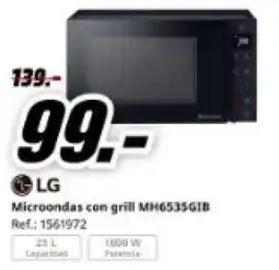 MediaMarkt LG Microondas con grill MH6535GIB oferta