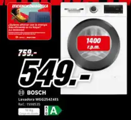 MediaMarkt BOSCH Lavadora WGG254Z4ES oferta