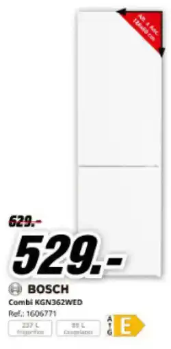 MediaMarkt BOSCH Combi KGN362WED oferta