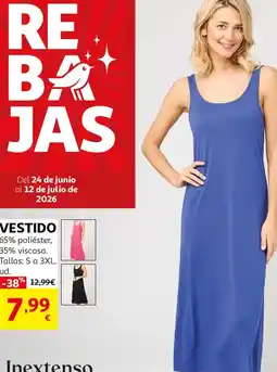 Alcampo INEXTENSO Vestido oferta