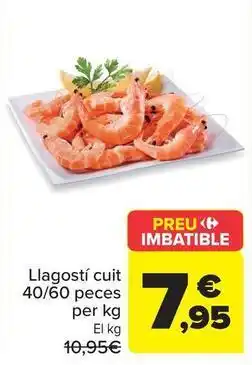 Carrefour Market Llagosti cuit 40/60 peces oferta
