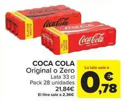 Carrefour Coca-cola - original o zero oferta