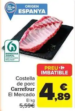 Carrefour - costella de porc el mercado