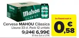 Carrefour Market Mahou - cervesa clasica oferta
