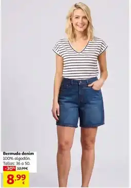 Alcampo Bermuda denim oferta