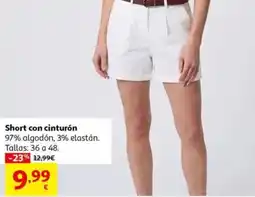 Alcampo Short con cinturón oferta