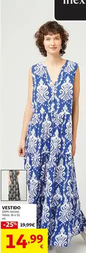 Alcampo INEXTENSO Vestido oferta