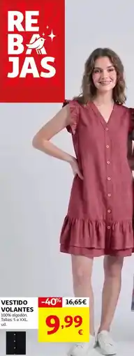 Alcampo Vestido volantes oferta