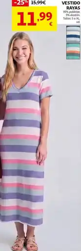 Alcampo Vestido rayas oferta