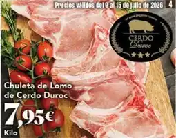 Gadis Duroc - chuleta de lomo de cerdo duroc oferta