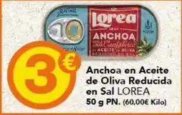 Gadis Loira - anchoa en aceite de oliva reducida en sal oferta