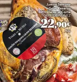 Gadis Torre de núñez - jamón serrano gran reserva 50% duroc al corte oferta