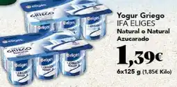 Gadis Ifa eliges - yogur griego natural o natural azucarado oferta