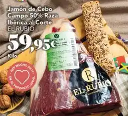 Gadis Rubio - jamón de cebo campo 50% raza ibérica al corte oferta