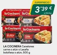 Masymas La cocinera - canelones carne o atun o lasana bolonesa o atun oferta