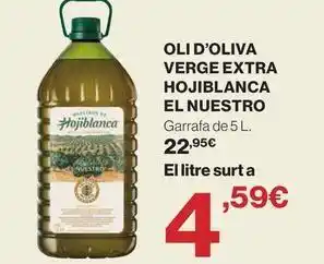 Hipercor Hojiblanca - oli d'oliva verge extra oferta