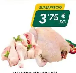 Masymas Pollo entero a traceado oferta