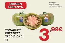 Hipercor Origen - tomaquet cherokee tradicional oferta