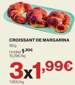 Hipercor Croissant de margarina oferta