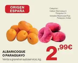 Hipercor Origen - albaricoque o paraguayo oferta