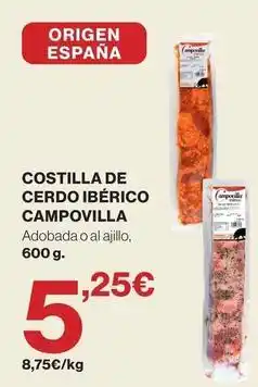 Supercor Campomayor - costilla de cerdo ibérico oferta