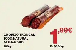 Supercor Alejandro - chorizo troncal 100% natural oferta