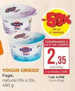 SPAR Gran Canaria Total - yogur griego oferta