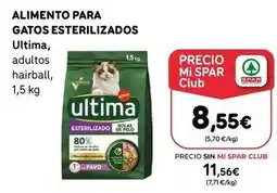 SPAR Gran Canaria Última - alimento para gatos esterilizados oferta