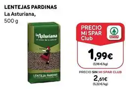 SPAR Gran Canaria La asturiana - lentejas pardinas oferta