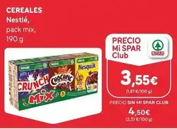 SPAR Gran Canaria Nestlé - cereales oferta