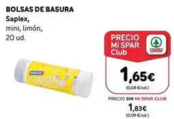 SPAR Gran Canaria Saplex - bolsas de basura oferta