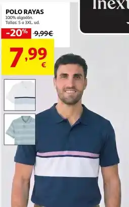 Alcampo INEXTENSO Polo rayas oferta