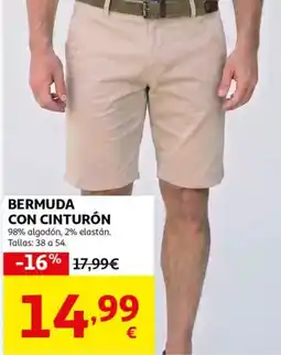 Alcampo INEXTENSO Bermuda con cinturón oferta