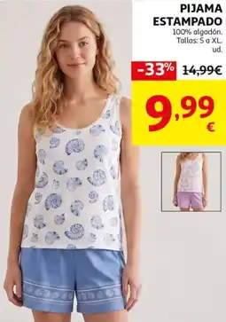 Alcampo Pijama estampado oferta