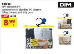 Alcampo DIM 3 bragas oferta