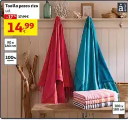 Alcampo Toalla pareo rizo oferta