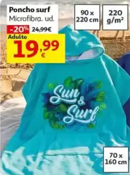 Alcampo Poncho surf oferta
