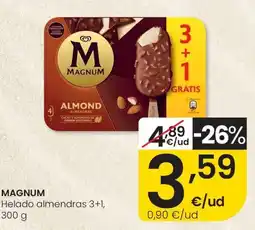 Eroski MAGNUM Helado almendras oferta