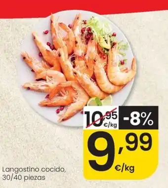 Eroski Langostino cocido oferta