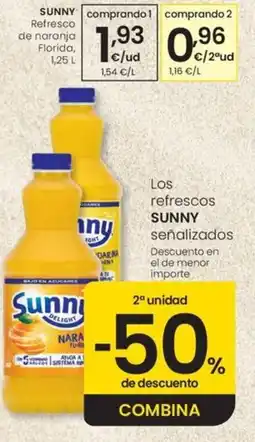 Eroski SUNNY Los refrescos señalizados oferta
