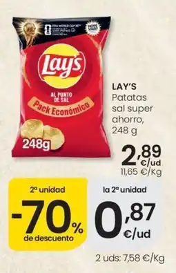 Eroski LAY'S Patatas sal super oferta