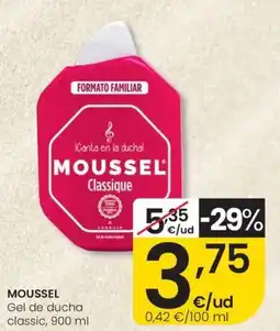 Eroski MOUSSEL Gel de ducha classic oferta